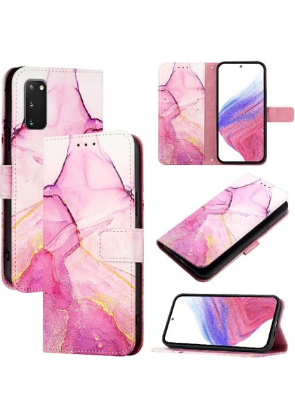 Samsung Galaxy S20 Kickstand Mermer Desen Cüzdan Pu Deri Kılıf (Yurt Dışından) indirimleri