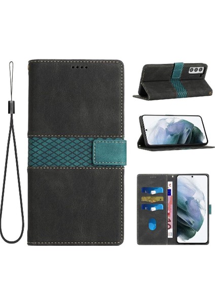 Samsung Galaxy S22 5g Kart Yuvası Kickstand Manyetik Kapatma Için Cüzdan Kılıf (Yurt Dışından)
