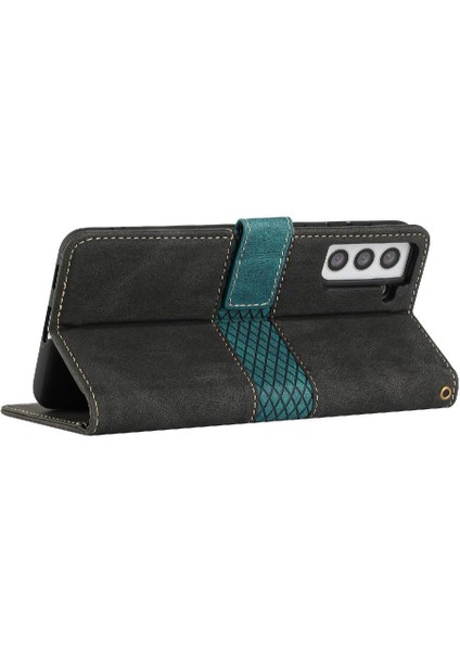 Samsung Galaxy S22 5g Kart Yuvası Kickstand Manyetik Kapatma Için Cüzdan Kılıf (Yurt Dışından) fırsatları