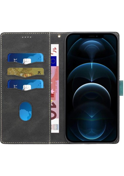 IPhone 11 Için Cüzdan Durumda Pro Çizilmeye Dayanıklı Kart Yuvası Bilek Kayışı (Yurt Dışından)