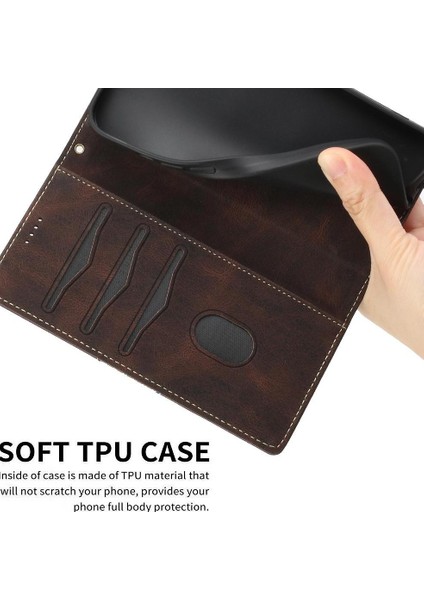 IPhone 11 Pro Max Kickstand Manyetik Kapatma Kart Yuvası Için Cüzdan Kılıf (Yurt Dışından)