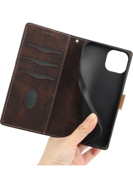 IPhone 11 Pro Max Kickstand Manyetik Kapatma Kart Yuvası Için Cüzdan Kılıf (Yurt Dışından)