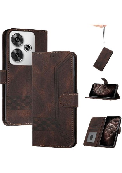 Kullanışlı Stand Özelliği Pu Deri ile Xiaomi Redmi Turbo 3 ile Uyumlu (Yurt Dışından)