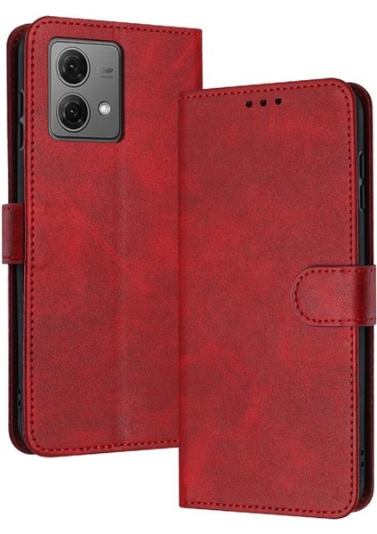 Moto G84 5g Kickstand ile Toka Pu Deri ile Flip Case (Yurt Dışından)