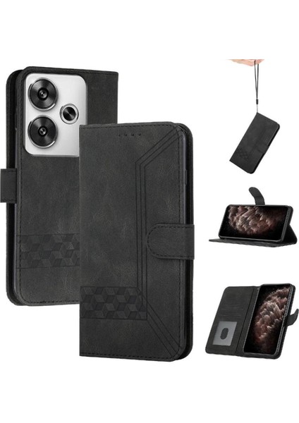 Kullanışlı Stand Özelliği Pu Deri ile Xiaomi Redmi Turbo 3 ile Uyumlu (Yurt Dışından)