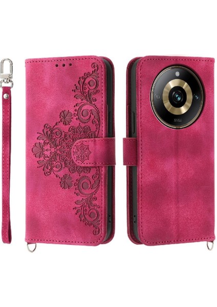 Realme 11 Pro 5g Bileklik Darbeye Kabartmalı Çoklu Kart Için Flip Case (Yurt Dışından)
