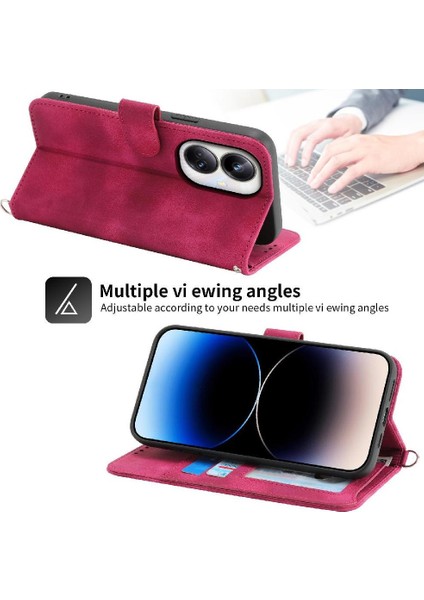 Realme 10 Pro Artı 5g Darbeye Dayanıklı Kabartmalı Bileklik Çoklu Için Flip Case (Yurt Dışından) fırsatları