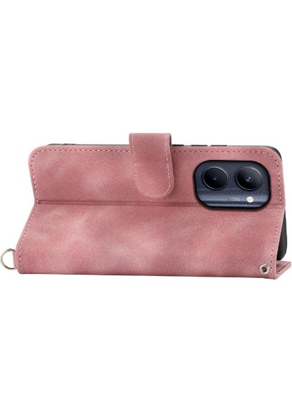 Realme C33 Darbeye Dayanıklı Kabartmalı Çoklu Kredi Kartı Yuvaları Için Flip Case (Yurt Dışından)