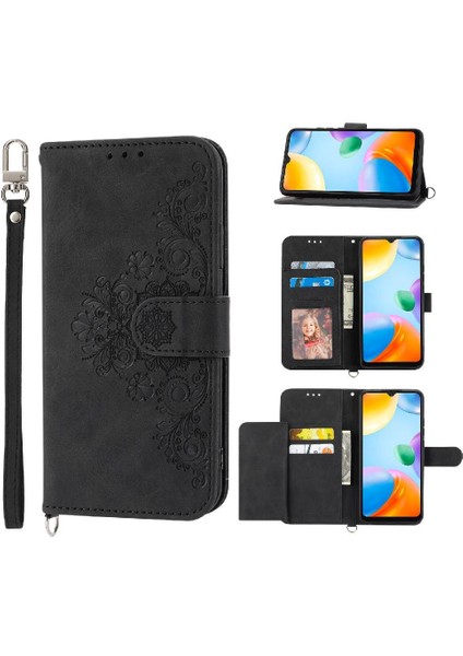 Xiaomi Redmi 10C Darbeye Dayanıklı Kabartmalı Çoklu Kredi Kartı Için Flip Case (Yurt Dışından) modelleri