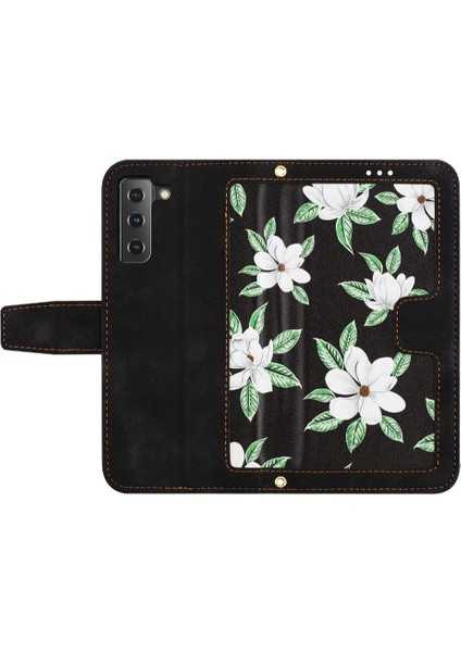 Cüzdan Kılıf Samsung Galaxy S22 Artı 5g Anti Scratch Kart Tutucu Pu (Yurt Dışından)