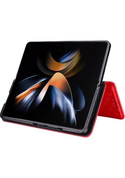 Samsung Galaxy Z Için Flip Case Fold 6 3D Desen Pu Deri Manyetik Kart (Yurt Dışından)