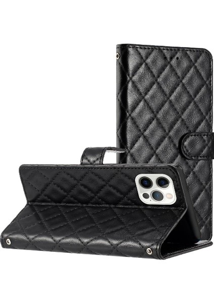 IPhone 15 Için Flip Case Pro Max Kart Yuvaları Tutucu Pu Deri Cüzdan Folio (Yurt Dışından)