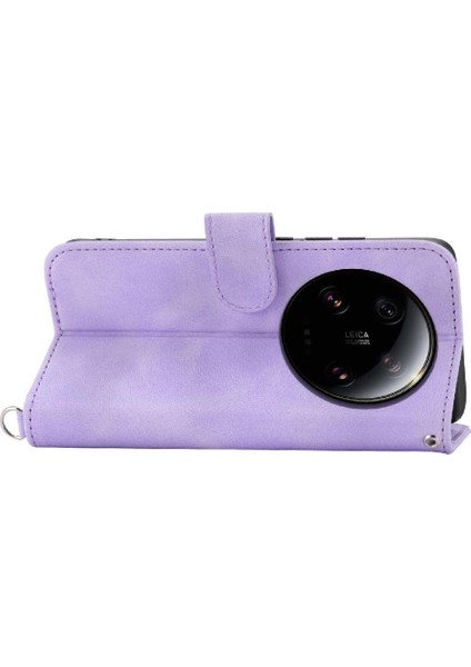 Xiaomi 13 Için Flip Case Ultra Darbeye Bileklik Kabartmalı Çoklu Kart (Yurt Dışından)