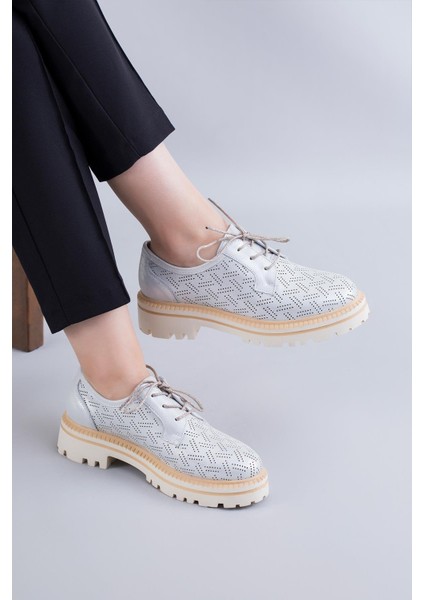 Lottie Hakiki Deri Ortopedik Kadın Günlük Ayakkabı Silver fiyatları