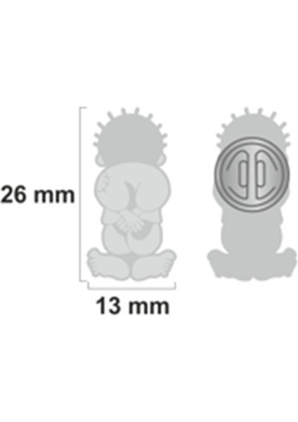 HANZALA Simgesi Tasarımı Gümüş Renkli Yaka Rozeti 1 Adet A300002