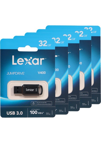 32GB 100/MB USB 3.0 V400 Flash Bellek 5li Paket