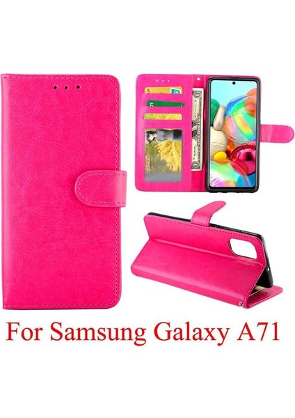Samsung Galaxy A71 Kart Tutucu Kickstand Manyetik Kapatma Için Flip Case (Yurt Dışından) indirimleri