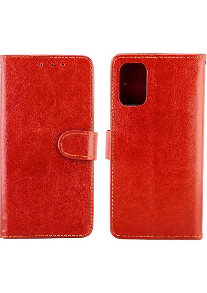 Samsung Galaxy A32 5g Kickstand Kart Tutucu Darbeye Pu Için Flip Case (Yurt Dışından)