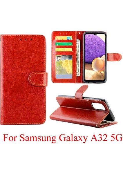 Samsung Galaxy A32 5g Kickstand Kart Tutucu Darbeye Pu Için Flip Case (Yurt Dışından) fiyatları