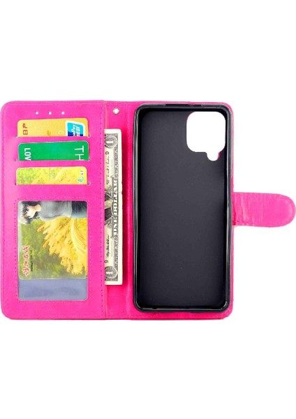 Samsung Galaxy A22 4g Darbeye Pu Deri Kickstand Kart Için Flip Case (Yurt Dışından) fırsatları