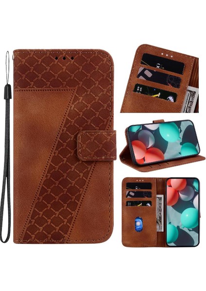Telefon Kılıfı Için Xiaomi Poco M6 4g Flip Folio Kapak Pu Deri Cüzdan Kart (Yurt Dışından)