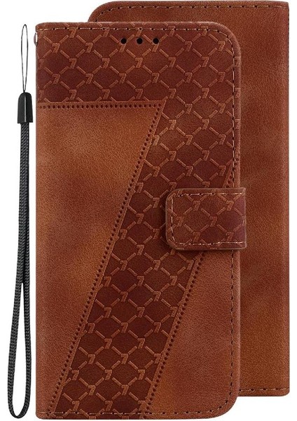 Telefon Kılıfı Için Xiaomi Poco M6 4g Flip Folio Kapak Pu Deri Cüzdan Kart (Yurt Dışından)