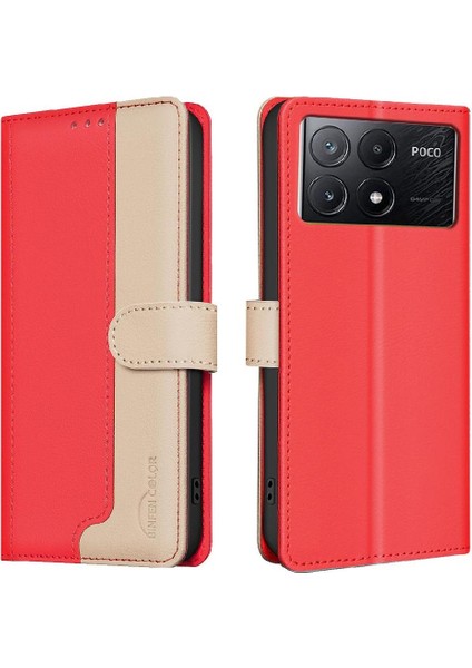 Xiaomi Poco X6 Pro 5g Flip Folio Kickstand Darbeye Tpu Için Flip Case (Yurt Dışından)