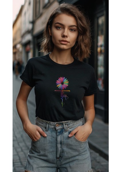 Kadın Baskılı T-Shirt Kadın Tişört modelleri