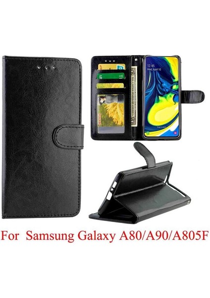 Samsung Galaxy A80 Manyetik Kapatma Darbeye Kickstand Pu Için Flip Case (Yurt Dışından) fırsatları