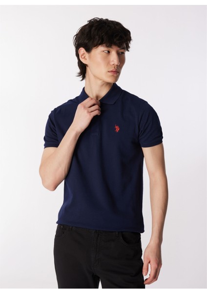 Polo Yaka Lacivert Erkek T-Shirt GTP04IY024