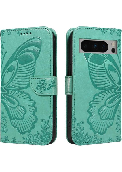 Kredi Kartı Yuvası Ayrılabilir El ile Google Pixel 8 Pro Için Flip Case (Yurt Dışından)