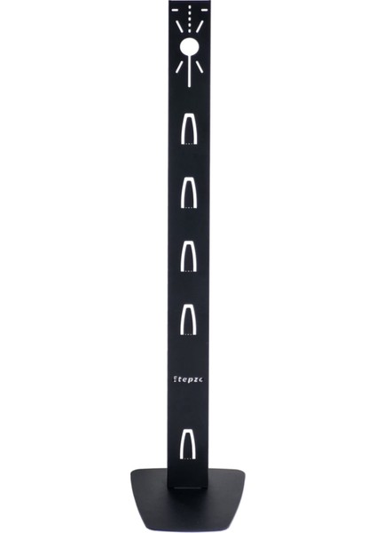 Tasarım Tescilli Dikey Şarjlı Süpürge Standı - 1,2 mm Kule + 4 mm Ağır Taban, 6 Başlık Tutucu, Kablo Düzenleyici