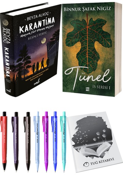 Is Serisi 1 Tünel Ciltli Binnur Şafak Nigiz ve Karantina 5 Ciltli Beyza Alkoç 2li Set