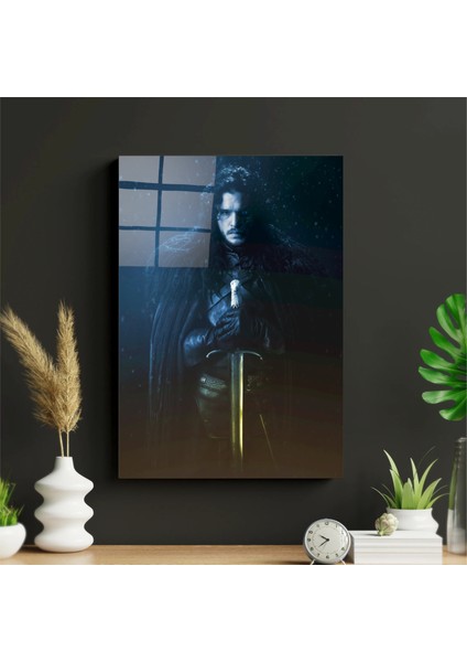 Game Of Thrones Jon Snow Metal Poster Tablo