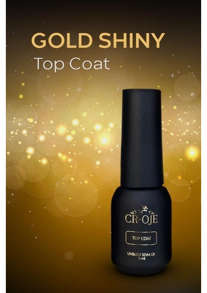Gold Shıny Top Coat (5 Ml)