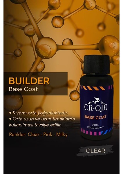 Buılder Base Coat - Clear ( 30 ml )