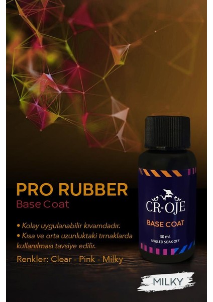 Pro Rubber Base Coat - Milky (30 Ml)