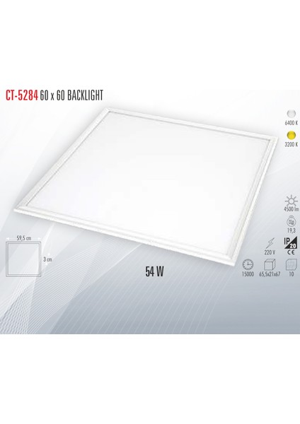 CT-5284 60X60 Blacklıght 54W