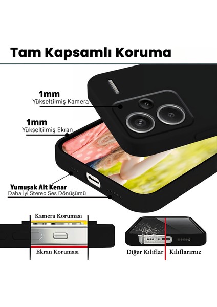Xiaomi Redmi Note 13 Pro Plus 5G İçin Esnek ve Dayanıklı Silikon Kılıf