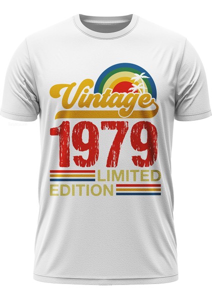 Vintage 1979 Limited Edition - Özel Retro Tasarım Baskılı Unisex T-Shirt