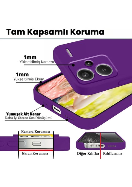 Xiaomi Redmi Note 13 Pro Plus 5G İçin Esnek ve Dayanıklı Silikon Kılıf