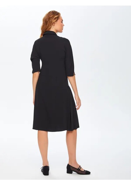 Pilise Detaylı Gömlek Elbise 69236 modelleri