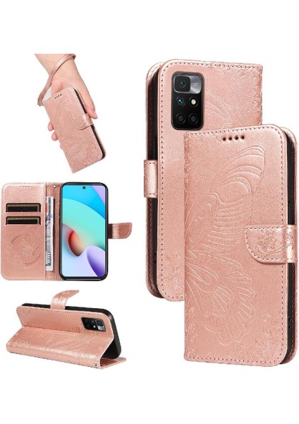 Xiaomi Redmi Için Flip Case 10 Başbakan Ayrılabilir El Kayışı Kabartmalı Yüksek (Yurt Dışından)