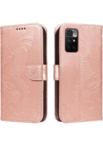 Xiaomi Redmi Için Flip Case 10 Başbakan Ayrılabilir El Kayışı Kabartmalı Yüksek (Yurt Dışından)