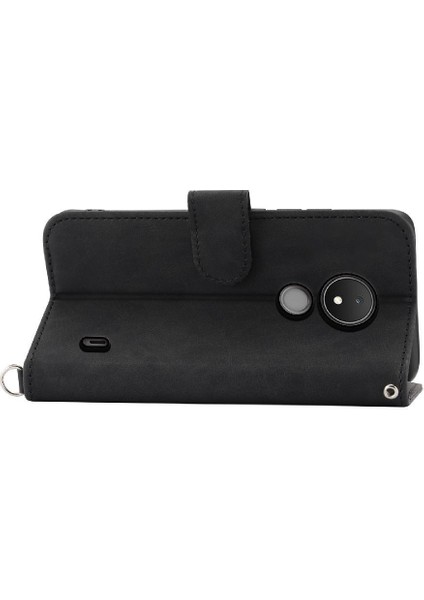 Nokia C21 Kabartmalı Darbeye Bileklik Çoklu Kredi Kartı Için Flip Case (Yurt Dışından) fırsatları