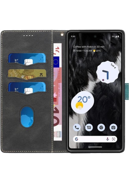 Google Pixel 7 Pro Kart Yuvası Için Cüzdan Kılıf Kickstand Bilek Kayışı Çizik (Yurt Dışından) fırsatları