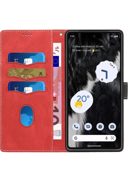 Google Pixel 7 Pro Kart Yuvası Için Cüzdan Kılıf Kickstand Bilek Kayışı Çizik (Yurt Dışından) fırsatları