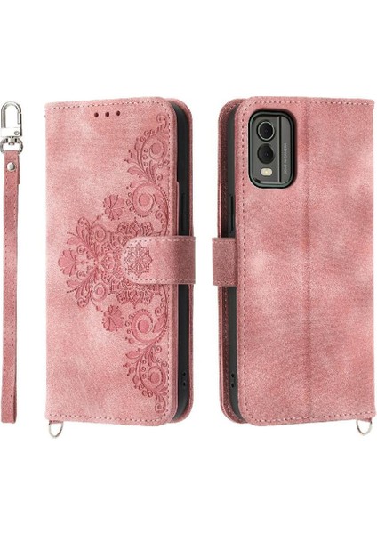 Nokia C32 Çoklu Kredi Kartı Yuvaları Için Flip Case Kabartmalı Darbeye Dayanıklı (Yurt Dışından)