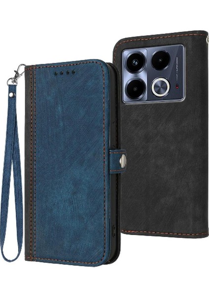 Kart Yuvası Pu ile Infinix Not 40 4g Kickstand Koruyucu Cüzdan Için Kılıf (Yurt Dışından)