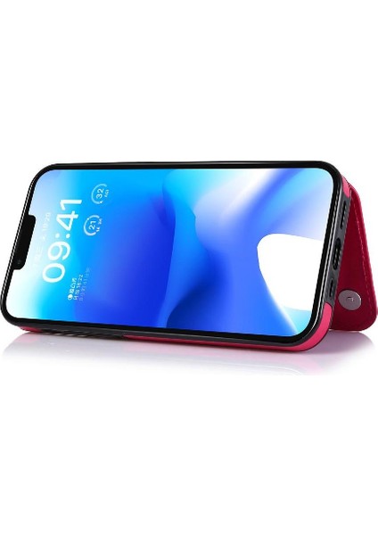 Kart Tutucu Kickstand Kart Yuvaları ile IPhone 14 Artı Cüzdan Durumda Pu (Yurt Dışından) fırsatları
